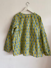 Ladda upp bild till gallerivisning, Mönstrad blus (Handtryckt bomull)