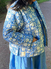 Ladda upp bild till gallerivisning, Quiltad Sidenjacka