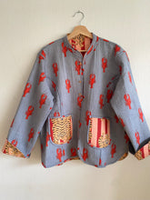 Ladda upp bild till gallerivisning, Vändbar quiltad jacka L/ XL