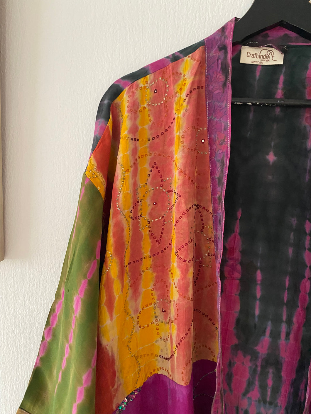 Crepe silk kimono ( One-of a - Kind)