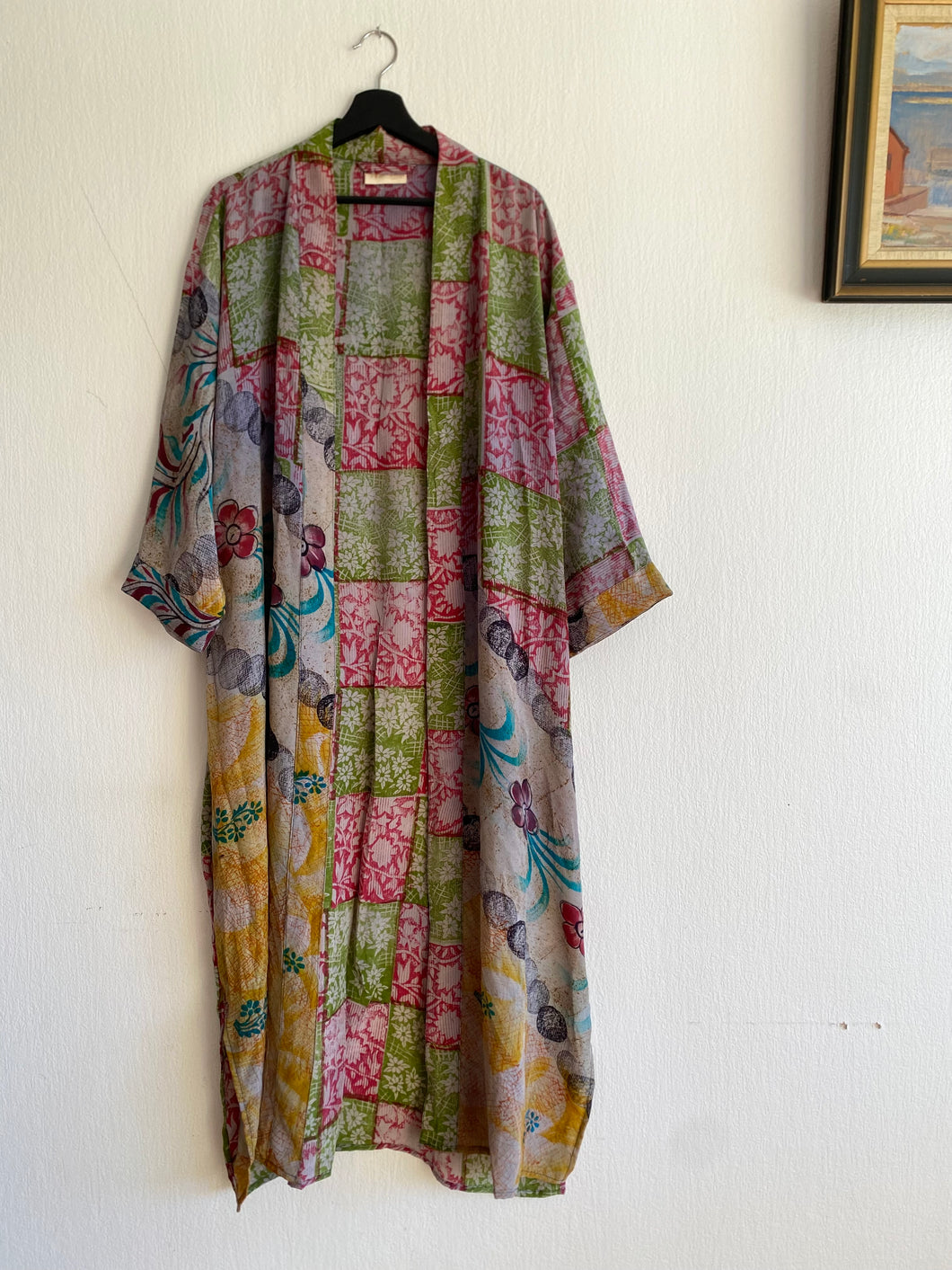Crepe silk kimono ( One- of a - Kind)