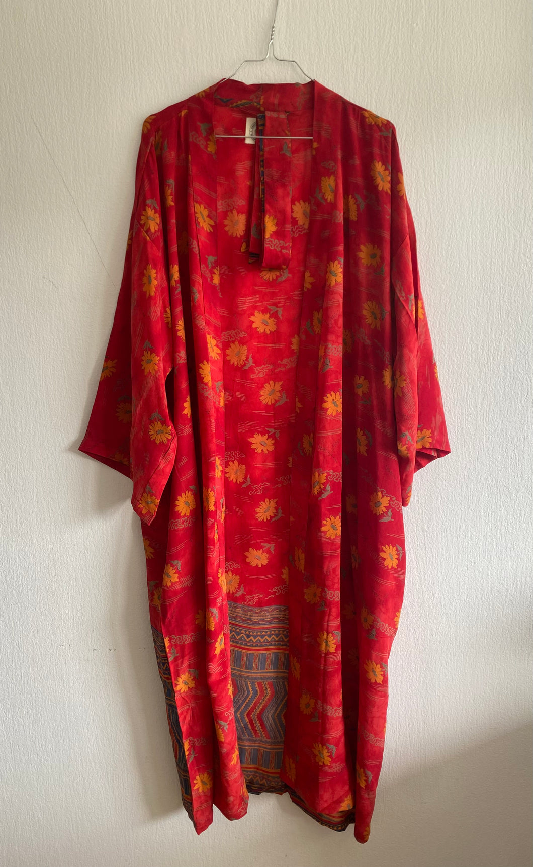 Crepe silk kimono