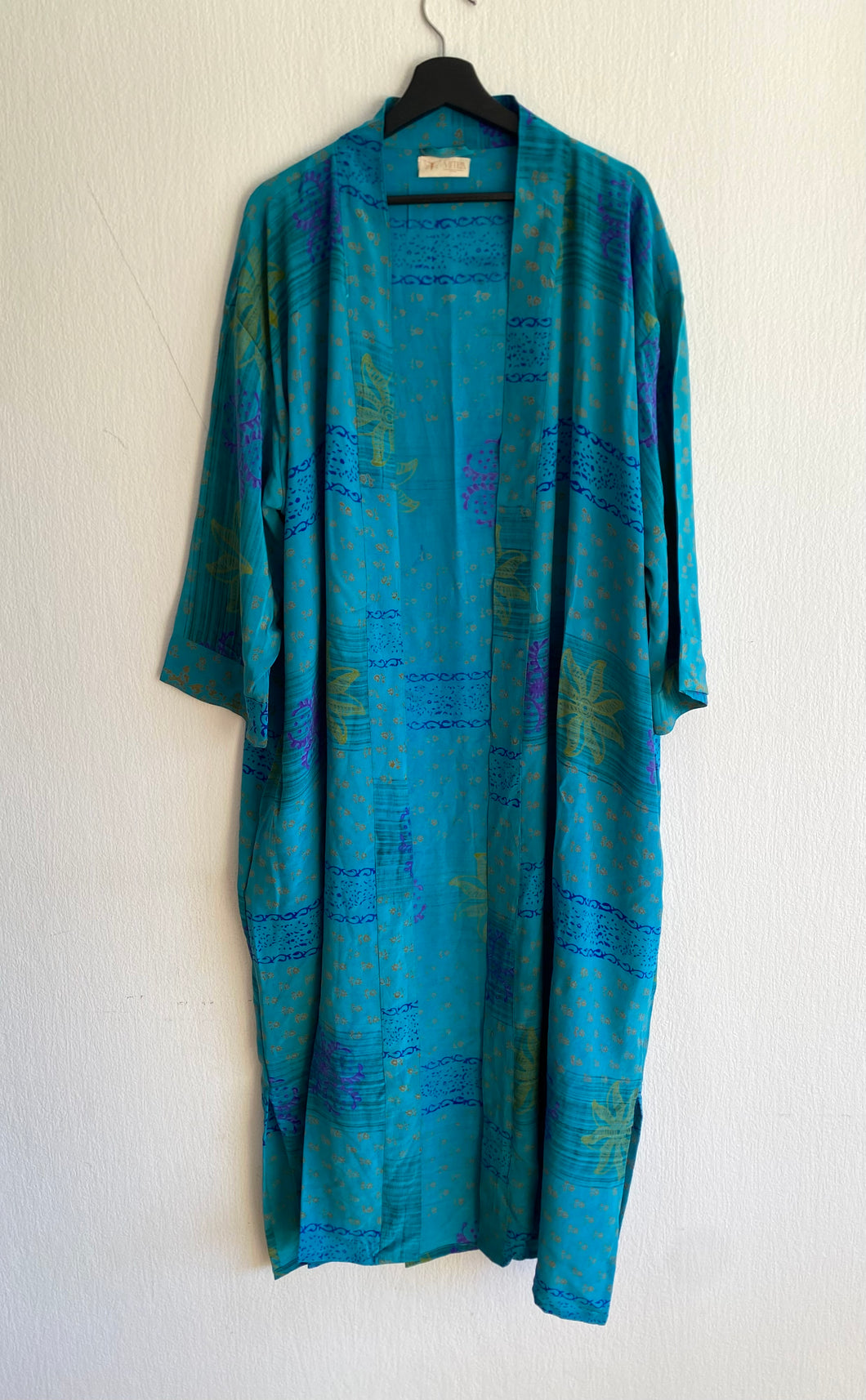 Crepe silk kimono ( One- of a - Kind)
