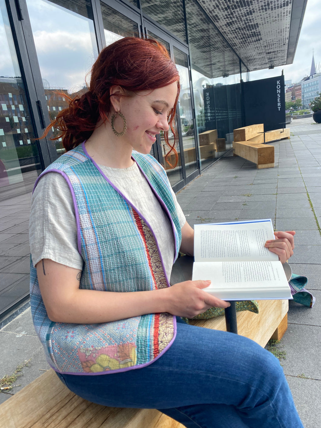 Vintage kantha väst