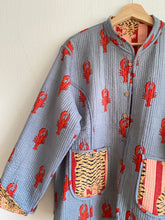 Ladda upp bild till gallerivisning, Vändbar quiltad jacka L/ XL
