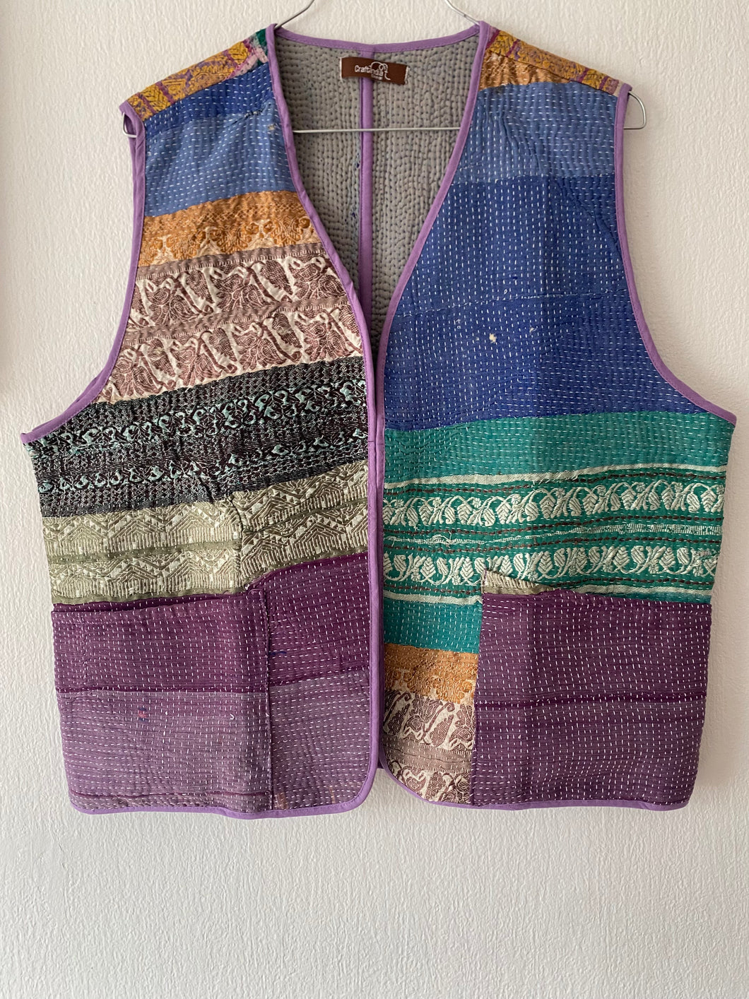 Vintage kantha väst