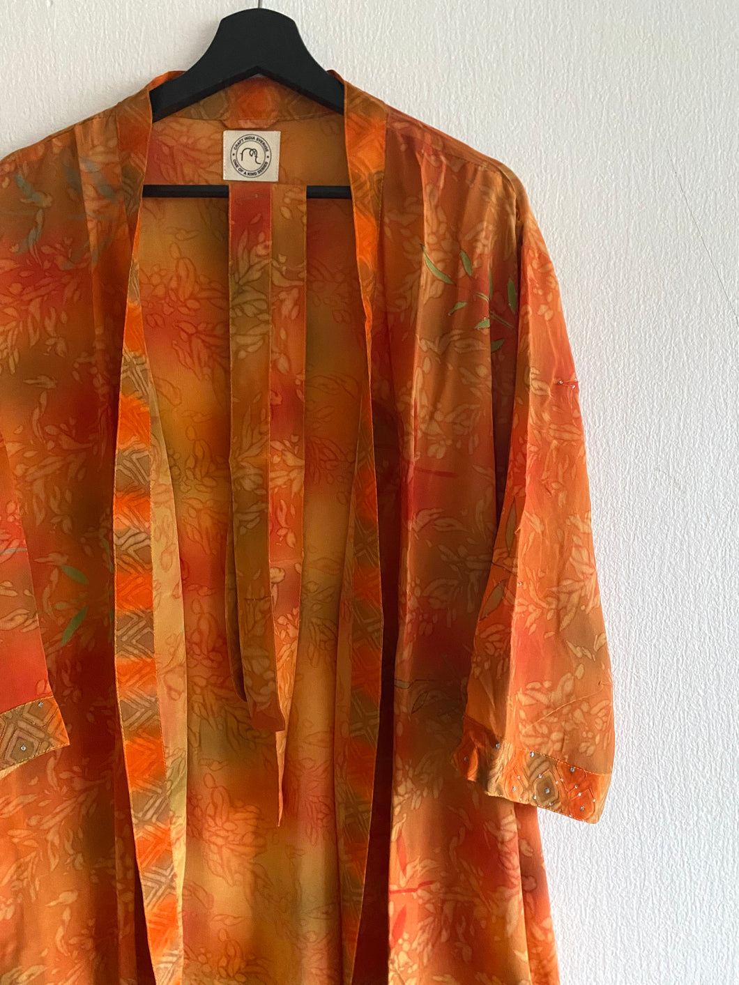 Crepe silk kimono