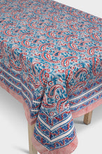 Ladda upp bild till gallerivisning, Bordsduk Red Paisley(Handtryckt)
